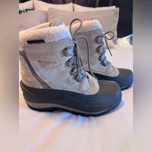 Columbia Water-Resistant Boots in Beige and Gray